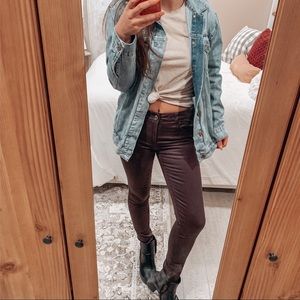 AE Purple High Waisted Jeggings